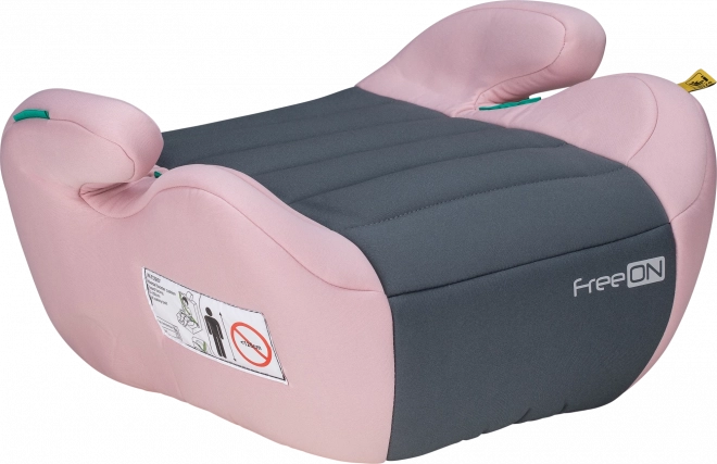 FreeON Autositz Booster Comfy i-Size für Kinder, Pink-Grau