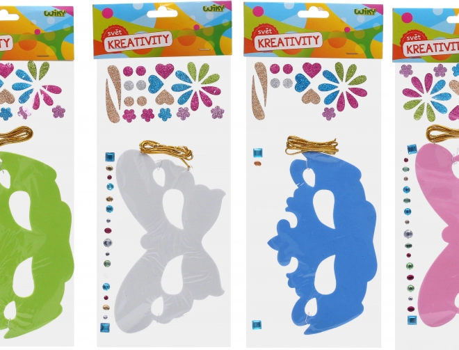 Kreativset – Maske mit Schnur und Deko selbst gestalten