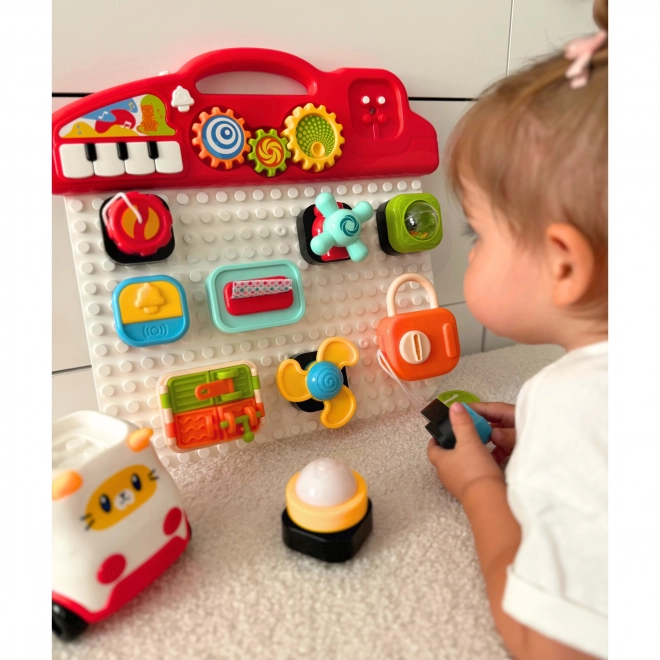 Woopie Montessori Spielbrett Bunter Aktivitätenpanel