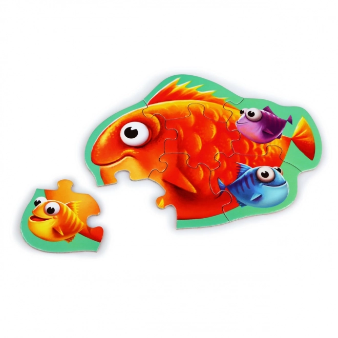 Puzzlika Tiere mit Jungen Puzzle Set