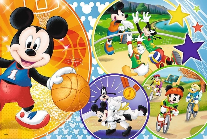 Maxi-Puzzle Mickey Maus Sport