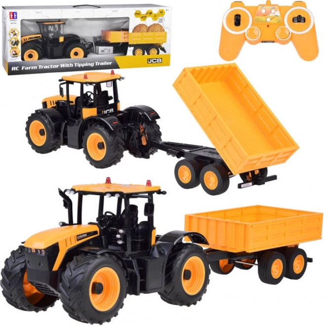 Ferngesteuerter JCB Traktor mit Kippanhänger