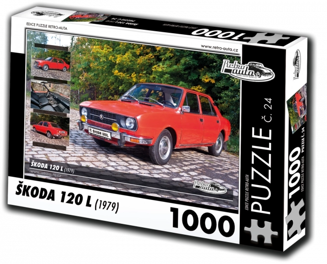 Retro Autos Puzzle Škoda 120 L 1979