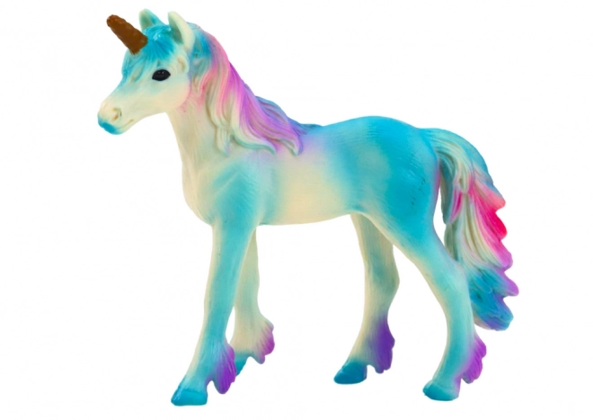 Kleine blaue Einhorn Sammlerfigur