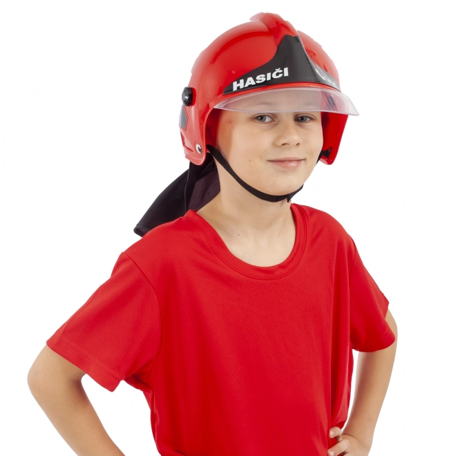 Kinderhelm Feuerwehr Rot