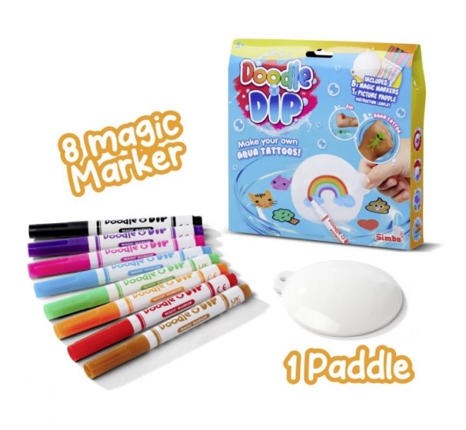 Wasser-Tattoo Doodle N Dip Set