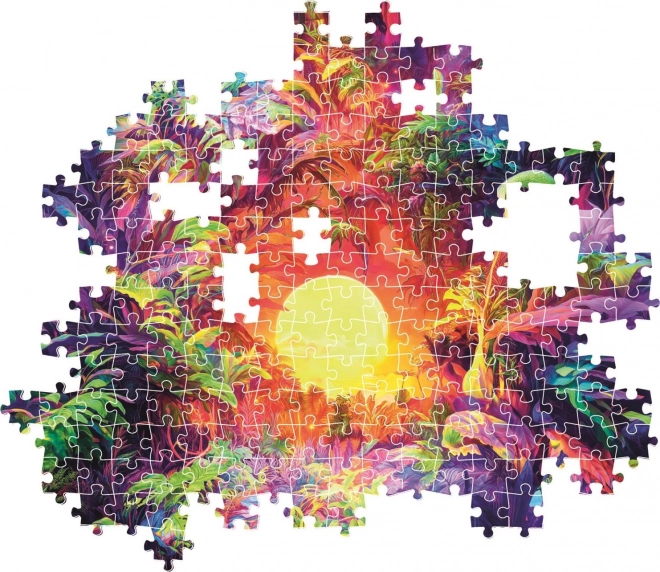 Clementoni Puzzle Color Boom Sonnenaufgang im Dschungel 500 Teile