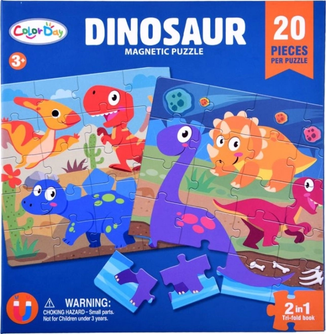 Magnetische Puzzle Dinozaur Buch