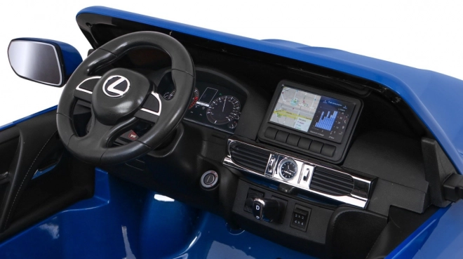 Lexus LX570 Bemaltes Auto für 2 Kinder Blau + Fernbedienung + EVA-Räder + Radio mit LED MP3