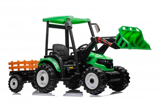 MEGA Traktor D68 mit Anhänger grün