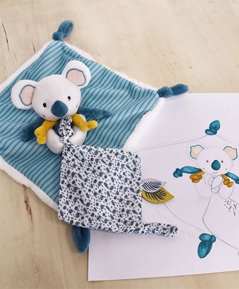 Doudou Geschenkset - Koala Yoca mit Decke