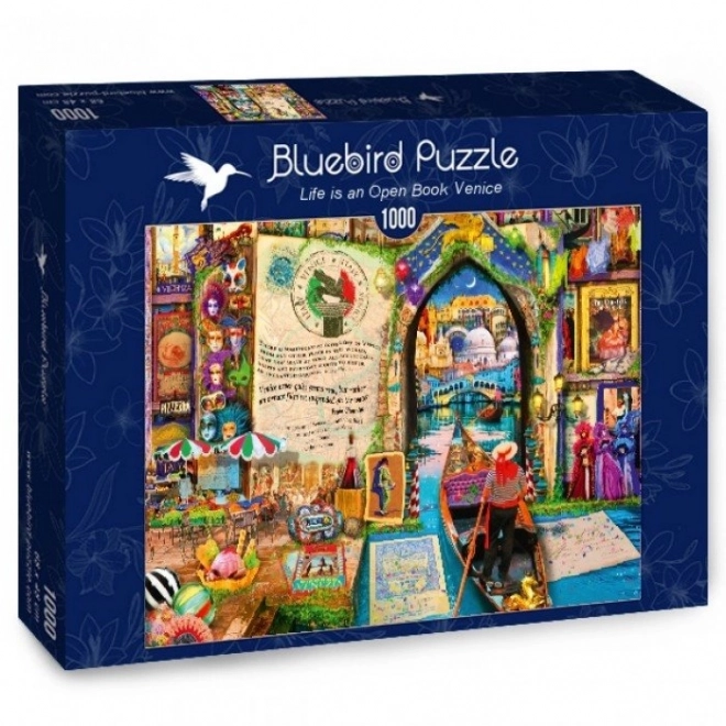 Blaues Puzzle Venedig - 1000 Teile