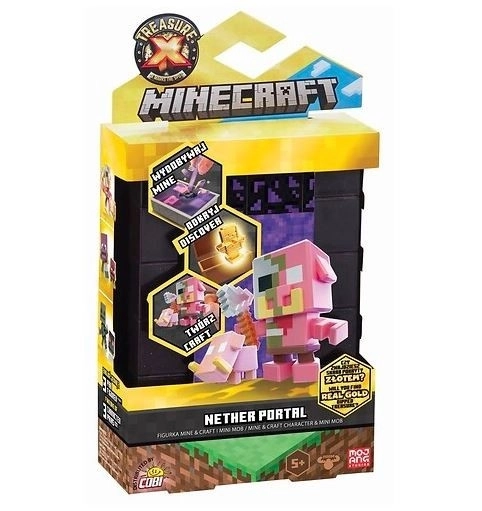 Minecraft Portal Nether Schatzfigur