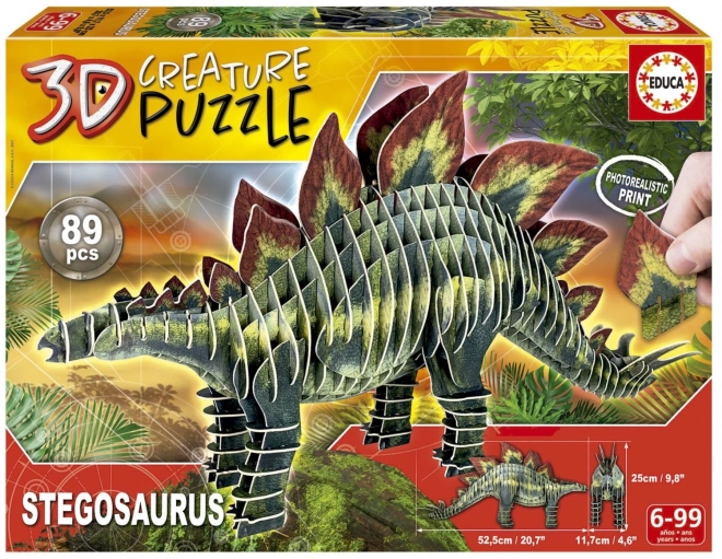 3D Dinosaurier Puzzle Stegosaurus