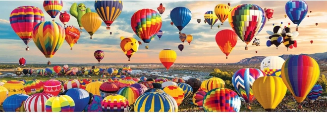 Panorama-Puzzle Heißluftballonstart 1000 Teile
