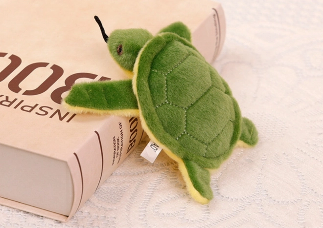 Plüschschildkröte Schlüsselanhänger Pfeife Grün