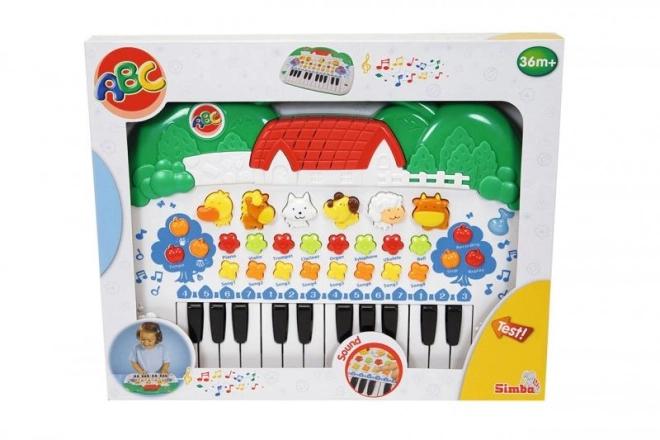 Musikalisches Kinderpiano mit Tiergeräuschen