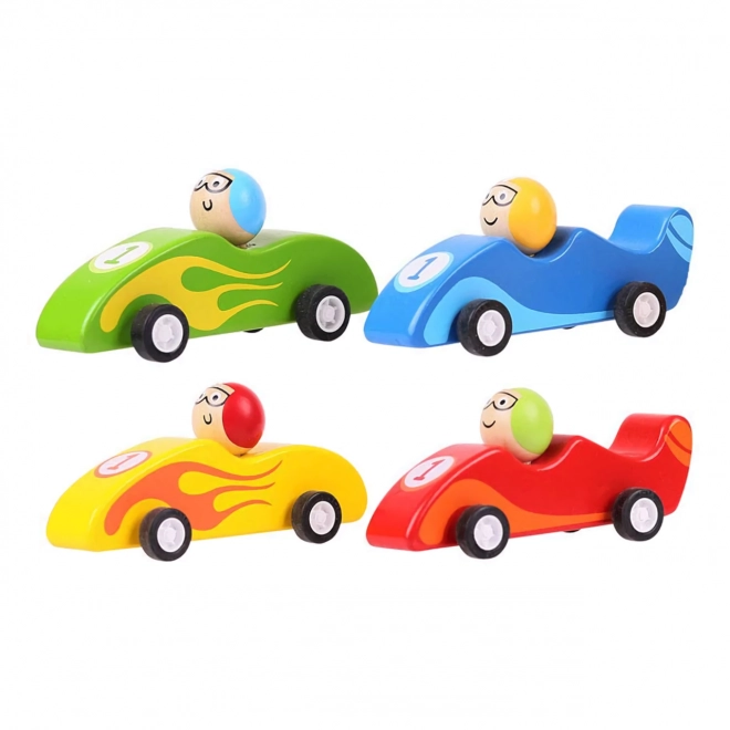 Bigjigs Toys Bunte Holz-Rennauto