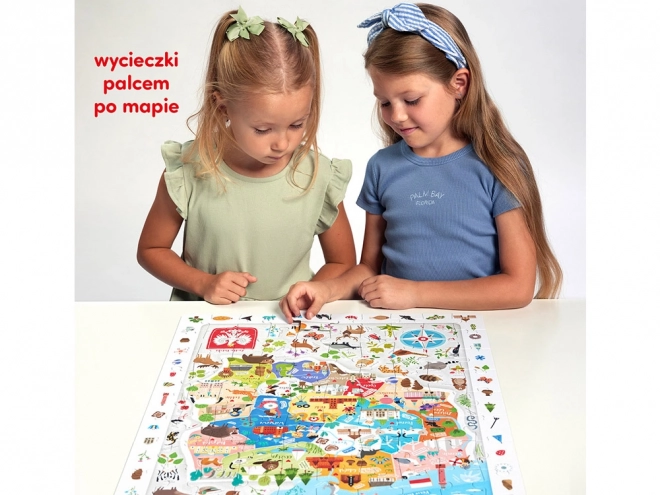 Puzzle Mapa von Polen 100 Teile