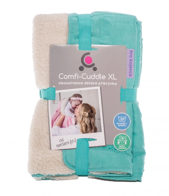 Kuscheldecke Comfi-Cuddle für Kinder, Tiffany Blau