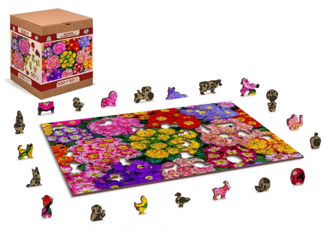 Holzpuzzle Blumenpracht 2-in-1 505 Teile