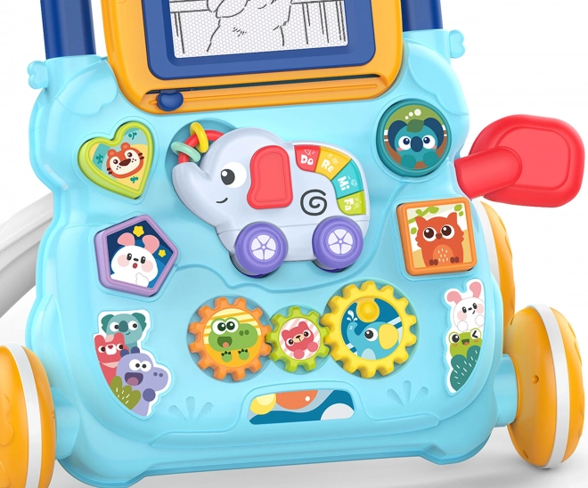 Interaktiver Baby Lauflernwagen mit Sound und Magnettafel