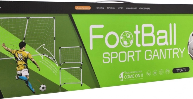 Fußballtor 2in1 mit Ball für Kinder