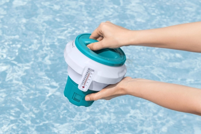 Schwimmdosierer für Poolchemie mit Thermometer von Bestway