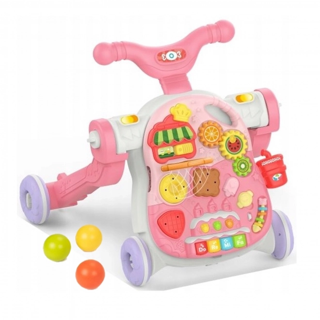 Multifunktionaler Lauflerner 5-in-1 für Kleinkinder Rosa