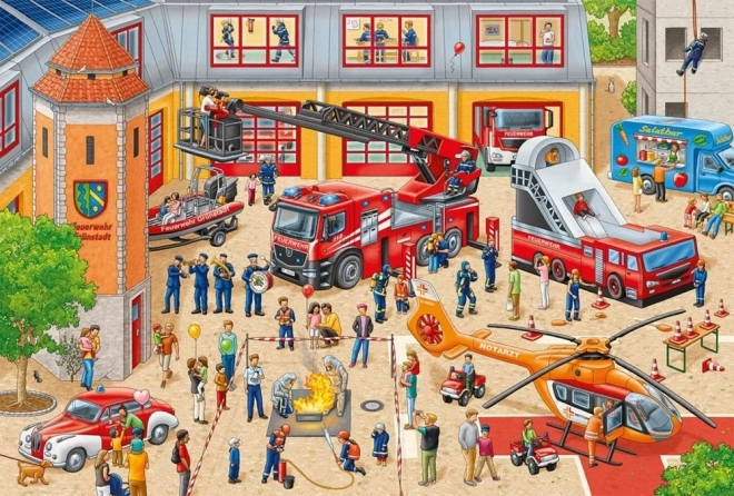 Puzzle Kindererlebnis bei der Feuerwehr – 60 Teile