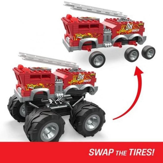 Mega Hot Wheels 5-Alarm Monster Truck & All-Terrain-Vehicle Bauset