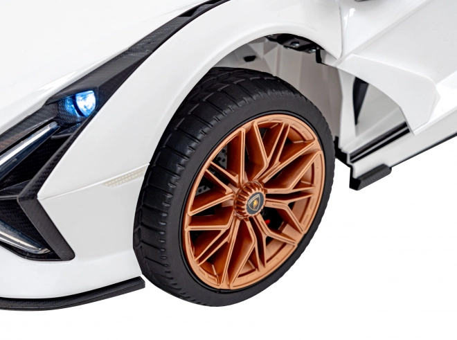 Lamborghini SIAN Kinderauto mit Batterie und Fernbedienung – Weiß