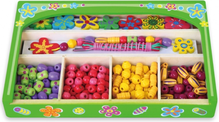 Fertige Schnüre für schnelles Auffädeln