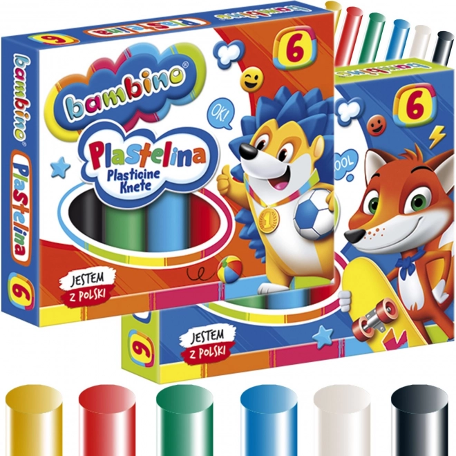 Bambino Plastilin Runde 6 Farben Kleines Set