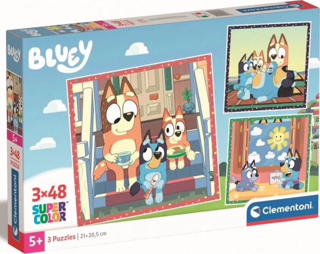 Clementoni Puzzle Bluey 3x48 Teile