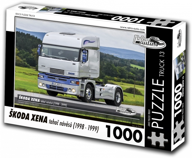 Retro-Autos Puzzle LKW Škoda Xena