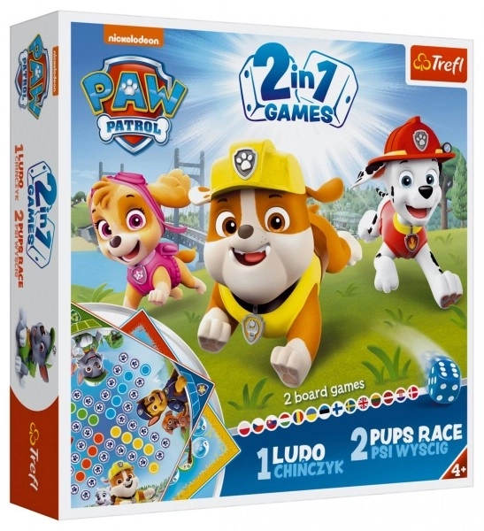 Trefl: Spiel 2 in 1 - Mensch ärgere Dich nicht: Paw Patrol