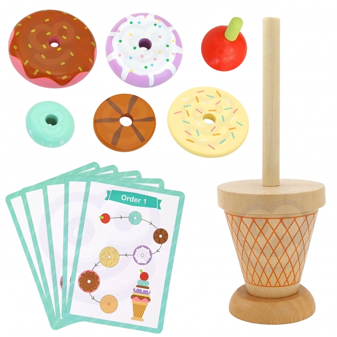 Woopie Green Montessori Eisdiele Holzspielzeug
