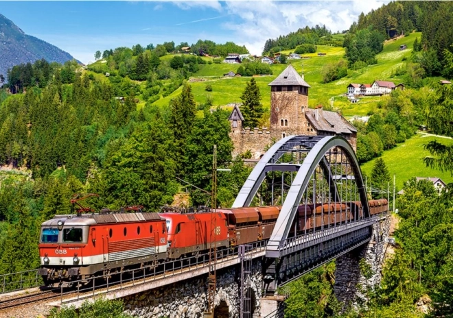Castorland Puzzle Zug auf der Brücke 500 Teile