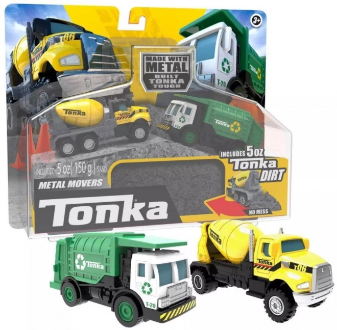 Tonka Metallkipper Zementmischer und Müllwagen Set