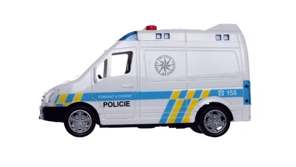 Polizei Lieferwagen mit Sound und Licht