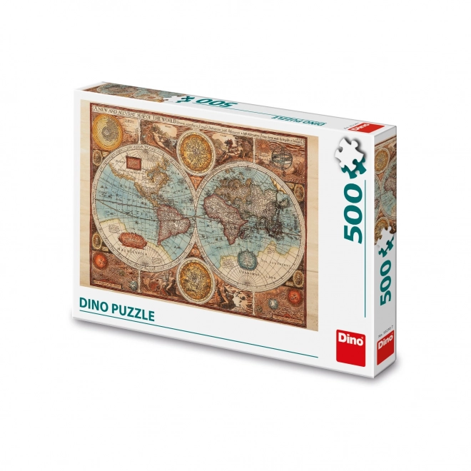 Puzzle Weltkarte 1626, 500 Teile