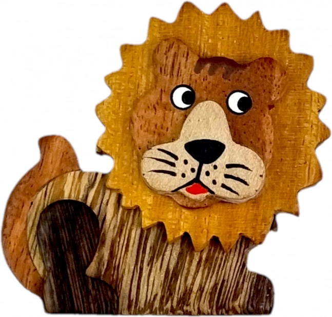 Großer Holzmagnet Löwe von 2Kids Toys