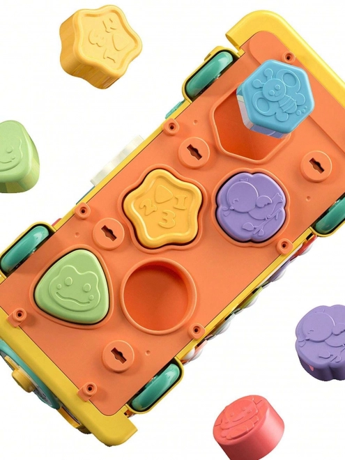 Interaktiver Montessori Schulbus mit Hammer und Xylophon