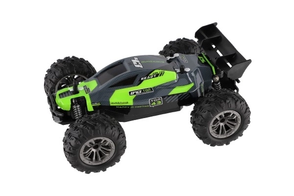 Auto RC Buggy Geschwindigkeit 2,4GHz Kunststoff 25cm auf Batterie in Box 31x14x18cm – Grün