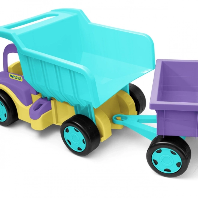 Großer lila-türkis Kipper Gigant Truck