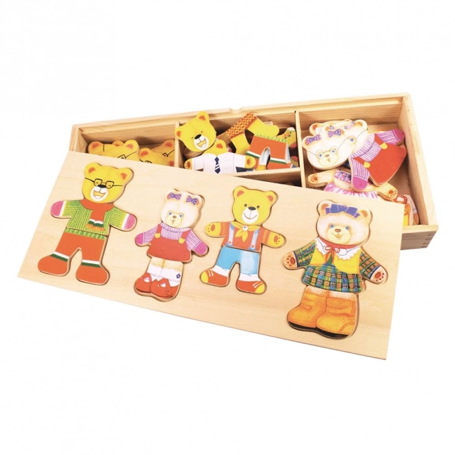 Bigjigs Toys Anziehpuzzle Bärenfamilie