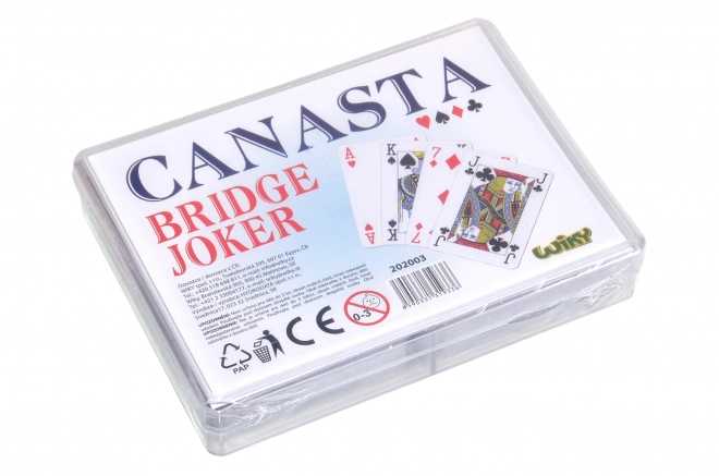 Canasta Kartenspiel in Plastikbox