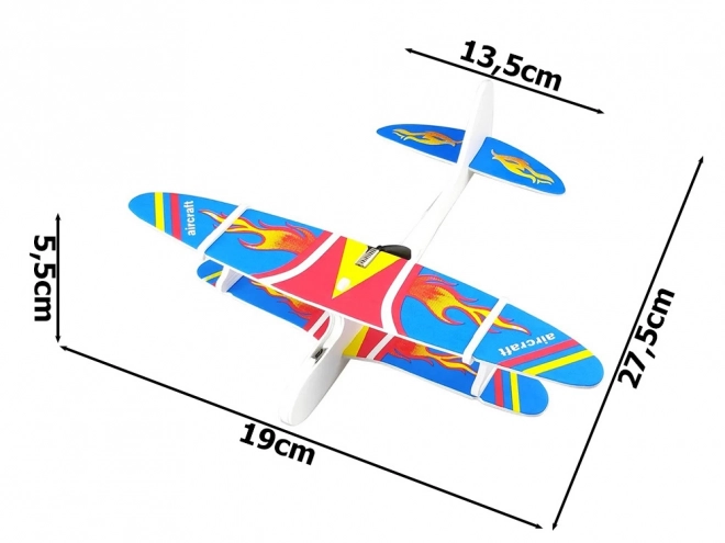 Leichtes Leuchtflugzeug mit Elektromotor