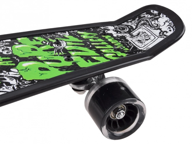 Fiszka Skateboard mit LED-Leuchtrollen